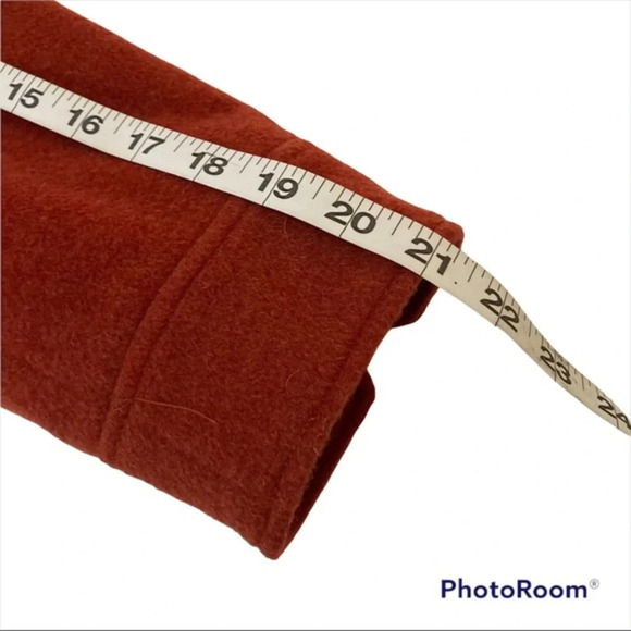Burnt Orange Millard Fillmore Jacket Size Small. 100% wool. photos measurements - Picture 8 of 8